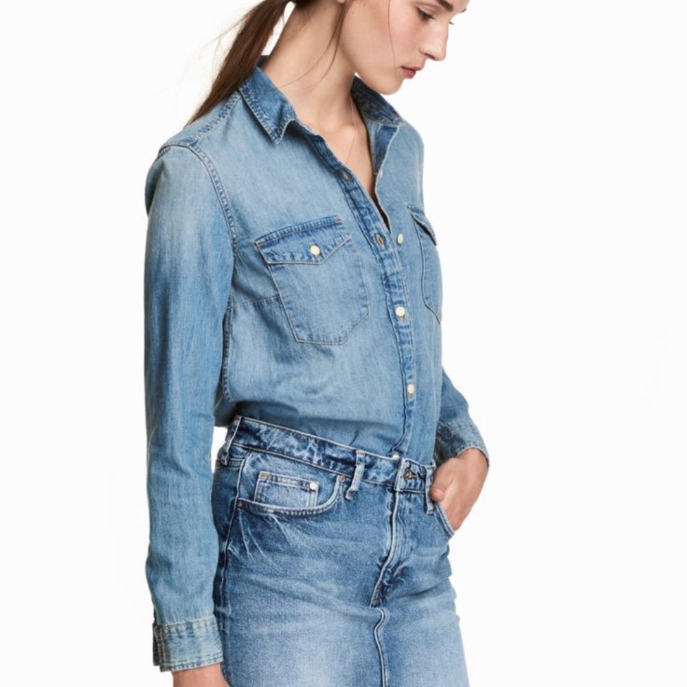 H&M denim shirt